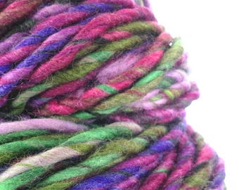 Hand Spun Art Yarn. Knitting Crochet Weaving Wool Fibre