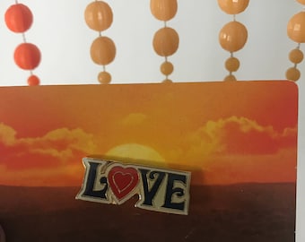 Vintage Deadstock Enamel Official All You Need is LOVE