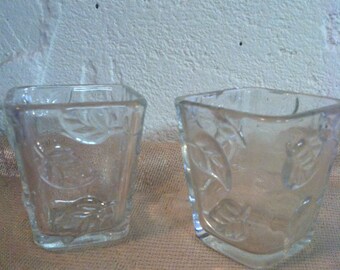 Votive clear Glass candle holder