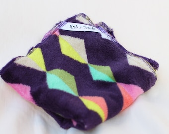 Rub a Dubby "Kite Tails" baby mealtime washcloth 3-pack