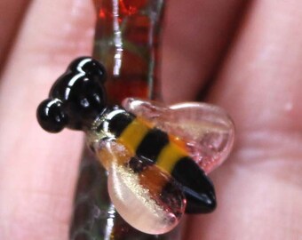 Honeybee pendant or focal bead