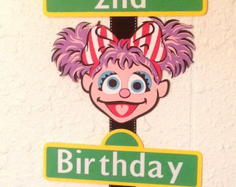 Elmo and Abby Birthday Party Sign, Personalized, Elmo party, Sesame Street party