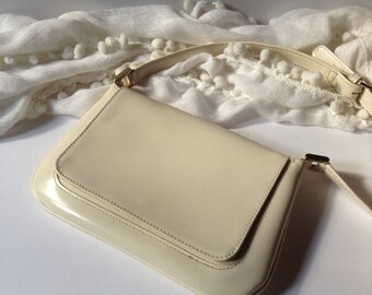 Liz Claiborne Mini Cross Body / Shoulder Bag / Cream Color