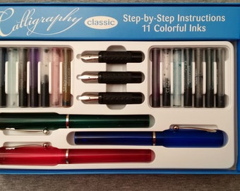 Sheaffer Calligraphy Classic Set - 3 Pens 3 Nibs 11 Ink Cartridges Made in Germany