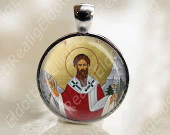 St. Wolfgang Catholic Christian Medal Pendant Patron Saint Religious Jewelry