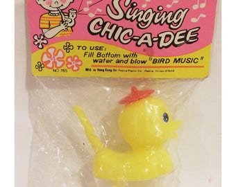 Vintage Singing Chick Bird Whistle