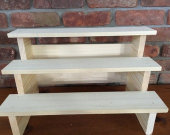 Unfinished Wood Soap or Product Display Shelf, craft show display, vendor display, farmstand display, farm stand display
