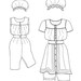 Victorian Bathing Suit Pattern: Multi Size Historical Sewing Pattern for Ladies. 1880-6