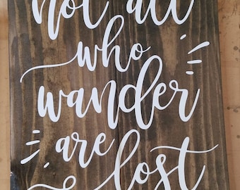 Not at who wander are lost