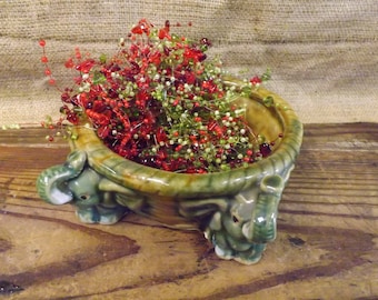 Majolica Planter Elephant Planter Majolica Elephant Container