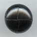 Geniune Woven Leather Button - Black Woven Leather with Shank - 1/2 inch (13 mm)
