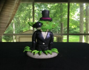 Gothic Mr. Hyde monster - polymer clay