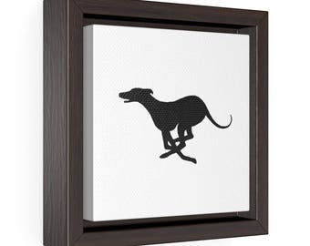 Greyhound Art Print, Greyhound Running, Greyhound Silhouette, Greyhound Lover Gift, Black and White, Minimalist Art, Greyhound Adoption
