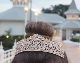 Hidden Mickey Inspired Rose Gold Tiara perfect for Disney Wedding