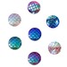 100pcs Wholesale 12mm Cabochon Scales - Mix Assorted Colors - Flat Back DIY Jewelry Supply AB Rainbow Glitter Mermaid Costume