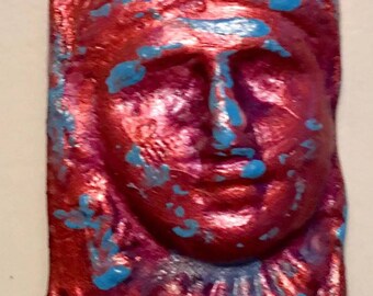 Handmade clay face cabochon mosaic tile woman lady craft supplies handmade cabochon mosaics dolls jewelry craft parts