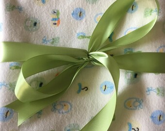Baby's Room Flannel Receiving Blanket