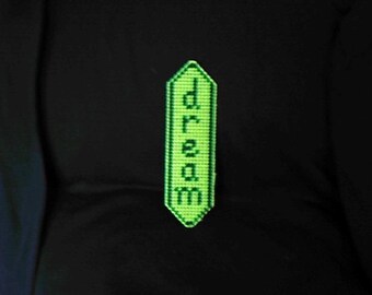 Dream Bookmark plastic canvas