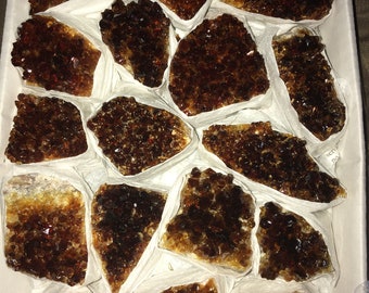 Citrine Cluster, Solar Plexus Chakra Stone,
