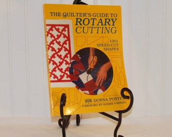 The Quilter's Guide To Rotary Cutting 1001 Speed-Cut Shapes (c. 1991) by Donna Poster, Paperback Book, Quilting, Sewing, Gift Ideas
