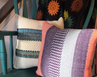 Purple and Coral pillow