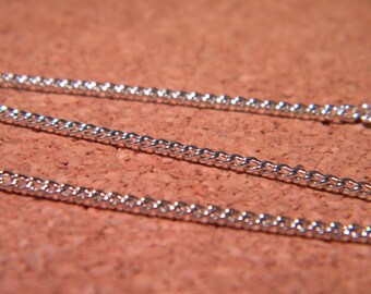 1 M chain very fine oval link smooth 2.5 mm x 1.6 mm silver - NF2