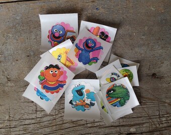 set of 18 sesame street stickers