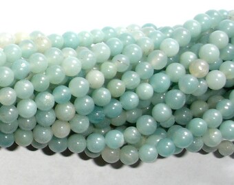 Amazonite Beads, Round, 4mm, 15.5 Inch, Full strand, Approx 100 beads, Full strand, Hole 0.8mm (111054025)