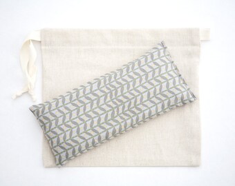 Lavender Eye Pillow - Yoga Prop - Eye Pillow - Zen Aromatherapy - Sleep Aid - Gift for mom - Organic flax pillow - Gift for coworker