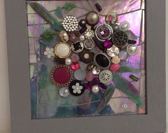 Mixed Media Mosaic Bouquet 2