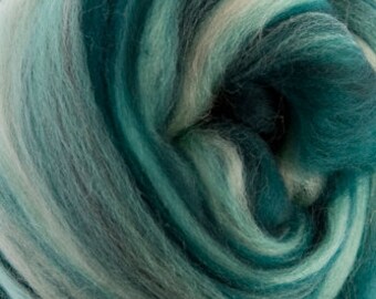 4 oz of DHG Mojito Merino Combed Top (roving). Great for Spinning and Felting
