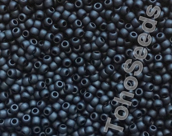 10g Toho Seeds Beads 11/0 Matte Opaque Frosted Black Jet TR-11-49F size 11 mini rocailles 2mm seed beads