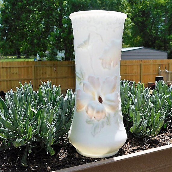 Consolidated Glass Phoenix Vase / Art Nouveau / Wedding Table / Home Decor