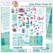 Planner Kit! Spring Watercolor Sticker Kit 5 PDF, 300 French Provence Stickers Watercolor EC Happy Planner Umbrella Rain