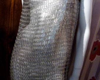 Paco Rabanne France Space Age Tunic 70s Fembot Chain Mail Barbarella