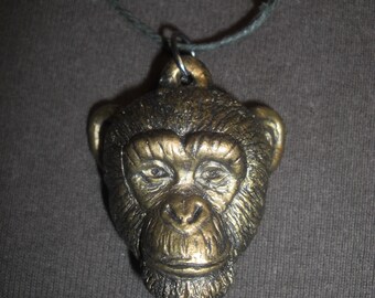 Large chimpanzee pendant / necklace