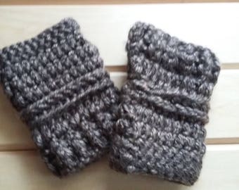 Chunky fingerless gloves