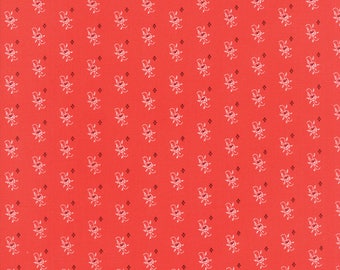 Hazel and Plum - Pumpkin Seeds in Pomegranate Red: sku 20293-11 cotton quilting fabric by Fig Tree and Co. for Moda Fabrics