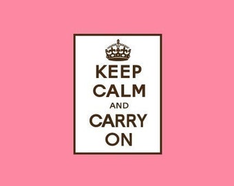 Keep Calm and Carry On Stamp Rubber Stamp Craft Stamp A36
