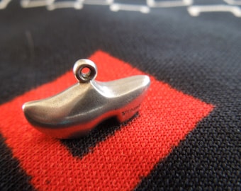 Sterling Dutch Shoe Charm Vintage Figural Dutch Clog Charm Sterling Silver Charm for Bracelet from Charmhuntress 02772