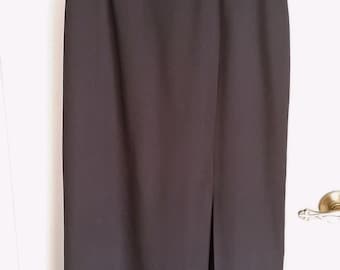 Vintage Black Pencil Skirt