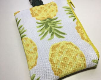 Small carabiner bag, coin purse, change purse, wallet