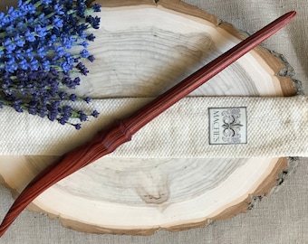 Tulipwood Wand, Magic Wand, Wizard Wand, Wiccan Wand, Wooden Wand, Wood Wand