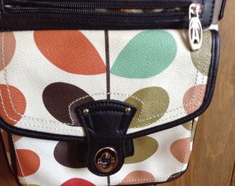 Sac à bandouillère vintage, couleur pastel, rétro