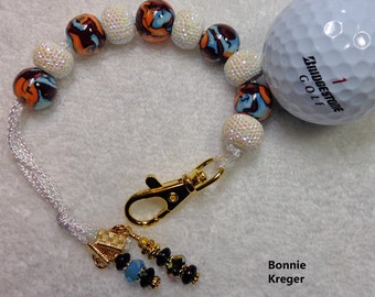 Golf Stroke Counter with Handmade Beads