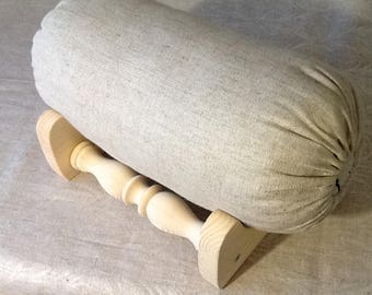 Stand Pillow Bobbin lace bolster Wooden table stand Eco material Tool to bobin lace making Natural wood