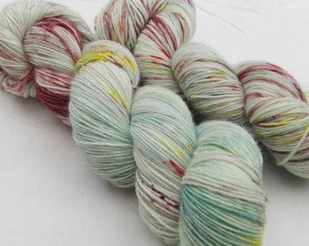 Hand dyed sock yarn sockweight singles merino