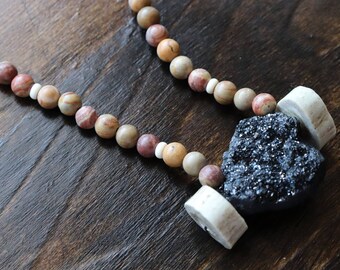 Blk/Multi Warrior Necklace 2