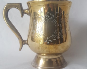 Vintage EPNS Beer Tankard/Stein With Etching