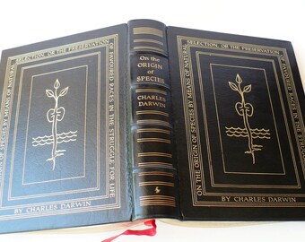 Book Collectible, Easton Press, Charles Darwin, On the Origin, of the Species, First Edition, Literature Fiction,